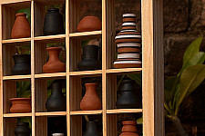 Terracotta Tales | Terracotta Pottery Art - Miniature Wall Art Frame 12 x 12 inch