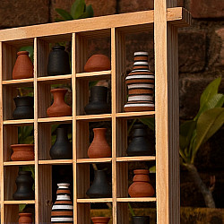 Terracotta Tales | Terracotta Pottery Art - Miniature Wall Art Frame 12 x 12 inch