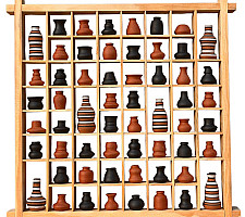 Terracotta Tales | Terracotta Pottery Art - Miniature Wall Art Frame 12 x 12 inch