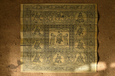 Sira | Palm Leaf Pattachitra Painting - Krishna Leela