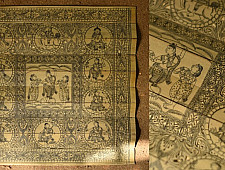 Sira | Palm Leaf Pattachitra Painting - Krishna Leela