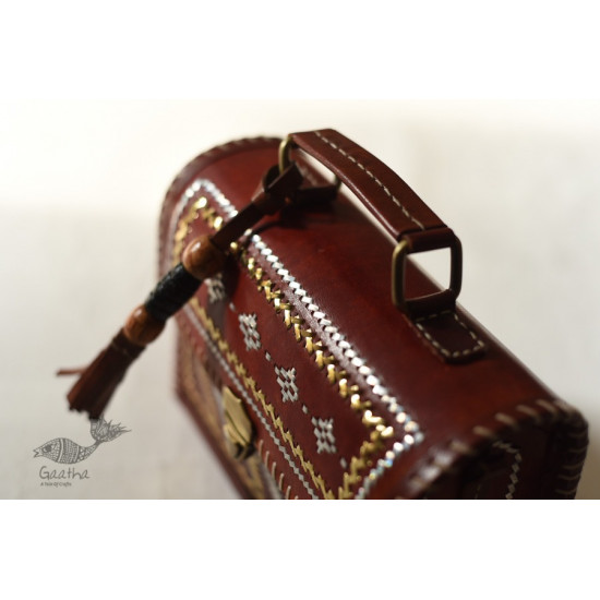 shop Kutchi Leather Sling Handbag