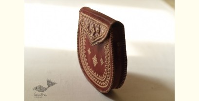 Be Nomadic ~ Kutchi Embroidered Leather Sling Bag / Sling Purse