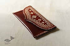 Be Nomadic ~ Kutchi Leather Embroidered Purse / Wallet / Clutch