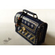 shop Kutchi Leather Sling HandbagKutchi Leather Sling Blue Handbag - With Zari Embroidery