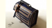 shop Kutchi Leather Sling Handbag - Blue