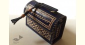 shop Leather Handbag - Kutchi Embroidery With Leather