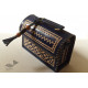 shop Leather Handbag - Kutchi Embroidery With Leather