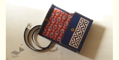 Be Nomadic ~ Leather Handbag - Kutchi Embroidery With Leather