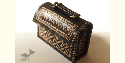 Be Nomadic ~ Kutchi Leather Handbag With Embroidery