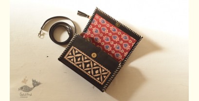 Be Nomadic ~ Kutchi Leather Handbag With Embroidery