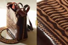 Be Nomadic ~ Kutchi Embroidery - Leather Handbag