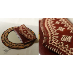 Be Nomadic ~ Kutchi Leather Embroidered Purse / Wallet / Clutch