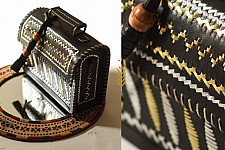 Be Nomadic ~ Kutchi Leather Sling Handbag - Black