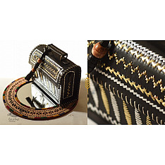 Be Nomadic ~ Kutchi Leather Sling Handbag - Black
