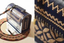 Be Nomadic ~ Leather Handbag - Kutchi Embroidery With Leather