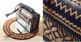 Be Nomadic ~ Leather Handbag - Kutchi Embroidery With Leather