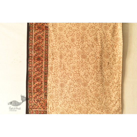 buy Bagru Bed sheet - Natural Dyed Hand Block Printed 