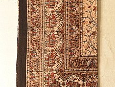 Bagru Natural color Hand Block Printed Bedsheet - 90" x 108"