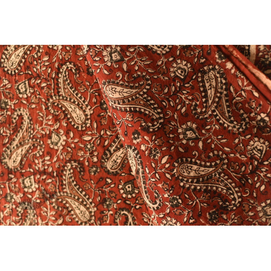 buy Natural Color Hand Block Printed - Bagru Bedsheet