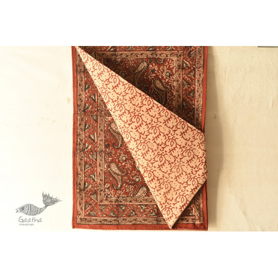 buy Natural Color Hand Block Printed - Bagru Bedsheet