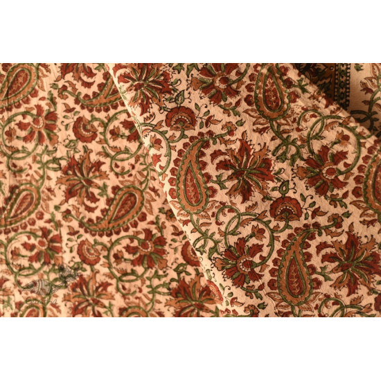 buy Natural Color Bedsheet | Bagru Hand Block Printed 