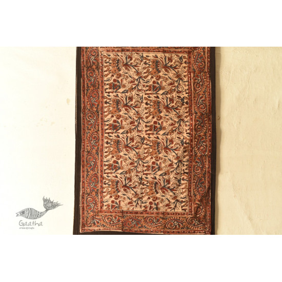 buy Bagru Bed sheet - Natural Dyed Hand Block Printed 