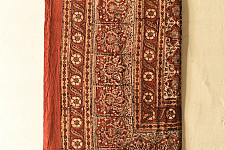 Bagru Block Printed Bedhseet With Natural Color - 108" x 108"