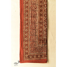 Bagru Block Printed Bedhseet With Natural Color - 108" x 108"