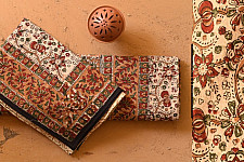 Bagru Bedsheet | Natural Color . Hand Block Printed - 90" x 108"