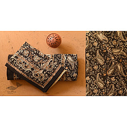 Bagru Cotton Bedsheet | Natural Color Block Printed - 108" x 108"