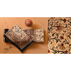 Bagru Natural color Hand Block Printed Bedsheet - 90" x 108"