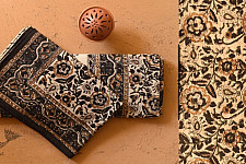 Hand Block Printed Bagru Thick Cotton Bedsheet | Natural Color - 90" x 108"