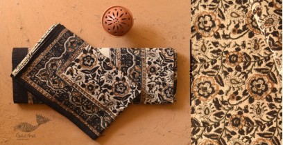 Hand Block Printed Bagru Thick Cotton Bedsheet | Natural Color - 90" x 108"