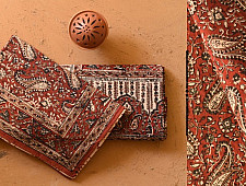 Natural Color Hand Block Printed - Bagru Bedsheet 90" x 108"