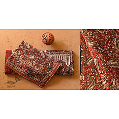 Natural Color Hand Block Printed - Bagru Bedsheet 90" x 108"