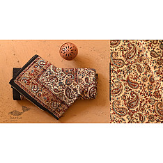 Pure Cotton Bedsheet | Bagru Hand Block Printed With Natural Color - 108" x 108"