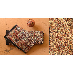Pure Cotton Bedsheet | Bagru Hand Block Printed With Natural Color - 108" x 108"