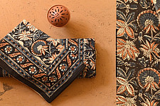 Pure Cotton Bedsheet | Bagru Hand Block Printed With Natural Color - 108" x 108"