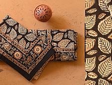 Thick Cotton Bedsheet | Bagru Block Printed With Natural Color - 90" x 108"