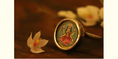 देवसेना * Miniature Painting . Ring * Lakshmi