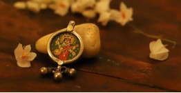 देवसेना * Miniature Painting . Pendant * Saraswati