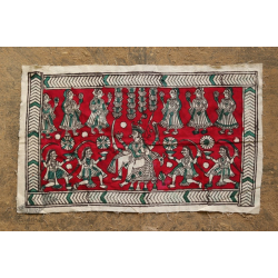 Sacred cloth of the Goddess- Bahu chara mata (26''X15'')