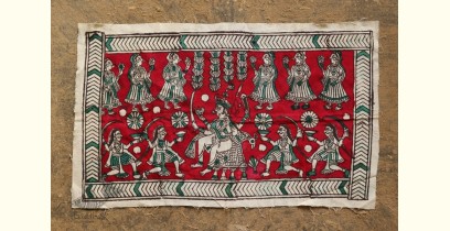 Sacred cloth of the Goddess- Bahu chara mata (26''X15'')