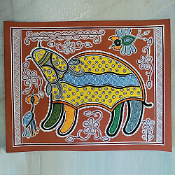 Mandana Art - Painting ~ An Ox  ( 11 x 14 inch)