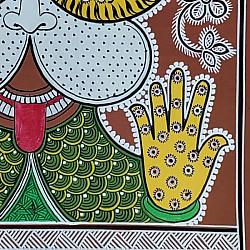 Mandana Art - Painting ~ Lion Face ( 11 x 14 inch) 