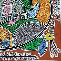 Mandana Art - Painting ~ Artistic Cow ( 11 x 14 inch)