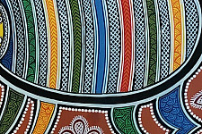 Mandana Art - Painting ~ Rat ( 11 x 14 inch)