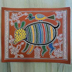 Mandana Art - Painting ~ Rat ( 11 x 14 inch)