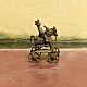 rare antique brass Warrior on Horse 